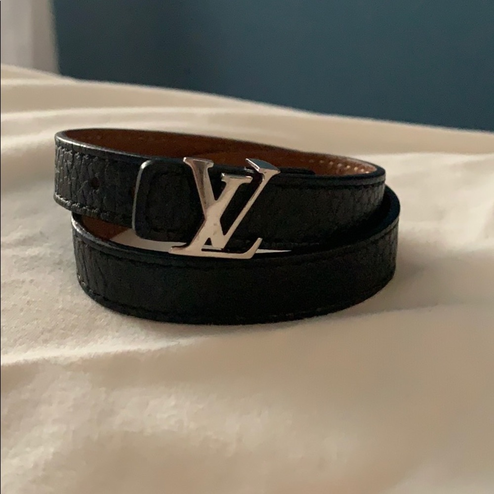 Authentic Louis Vuitton Monogram Leather Bracelet